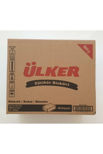 Ülker Pötibör Bisküvi 800 gr 6 Adet - Resim 3