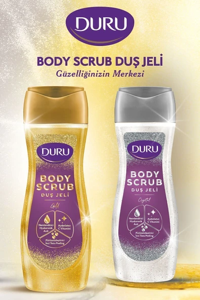 Duru Body Scrub Crystal Duş Jeli 2x450 Ml - Resim 6