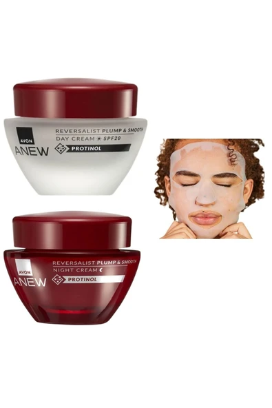 Anew Reversalist Gündüz -Gece Kırışık Kremi ve Silikon Yüz Maskesi 3lü Set ürün görseli 1