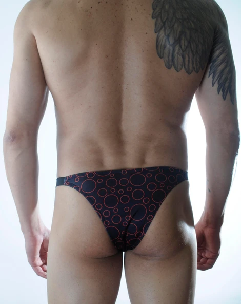 Erkek Daire Desenli Brazillian Slip - Resim 3