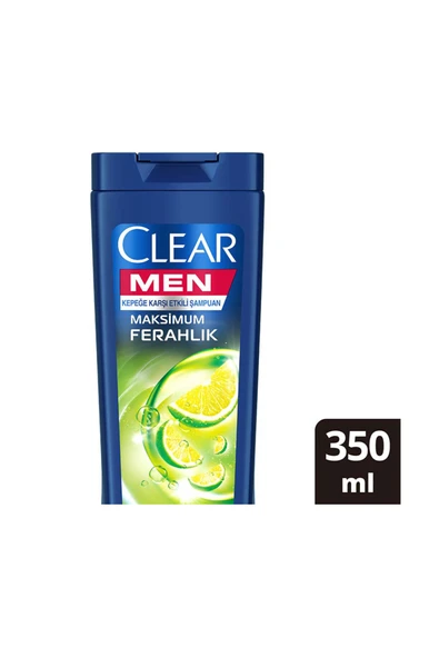 Clear Men Maksimum Ferahlık Yağlı Saç Derisi İçin Kepeğe Karşı Etkili Şampuan 350 Ml ürün görseli 1