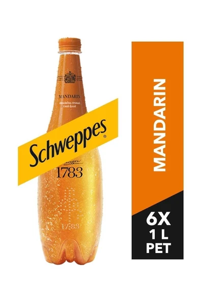Schweppes Mandalina Aromalı Gazlı Içecek Pet Şişe 1 Lt 6 Adet ürün görseli 1