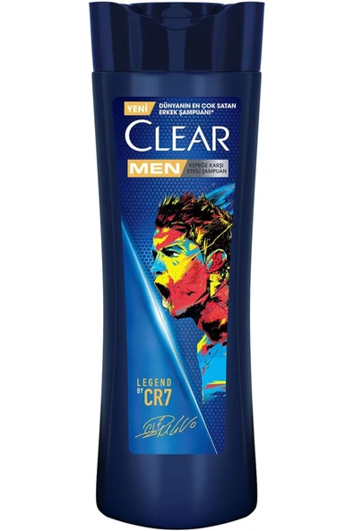 BRF Clear Men Kepeğe Karşı Etkili Şampuan Legend By CR7 Cristiano Ronaldo 350 ml 122002 ürün görseli 1