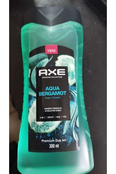 Axe PREMİUM DUŞ JELİ AQUA BERGAMOT 300ML ürün görseli 1