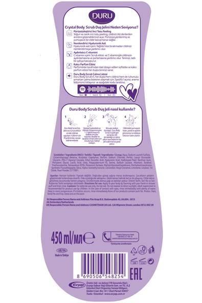 Duru Body Scrub Crystal Duş Jeli 2x450 Ml - Resim 7
