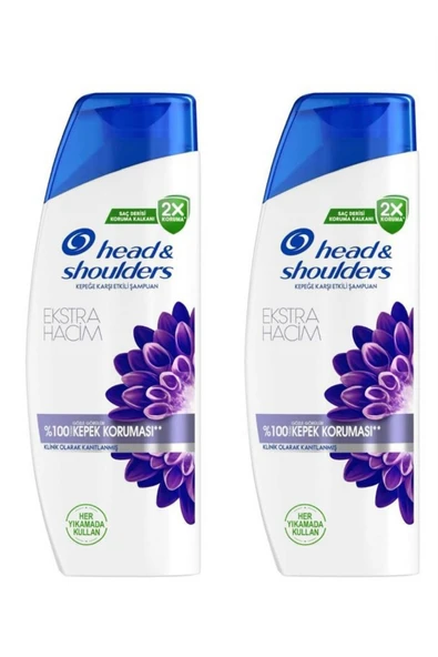 Head & Shoulders Ekstra Hacim Kepeğe Karşı Karşı Etkili Şampuan X 2 Adet ürün görseli 1