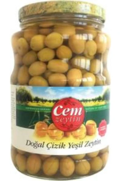 Cem ZEYTIN YESIL 1KG CIZIK 291/350 CAM ürün görseli 1