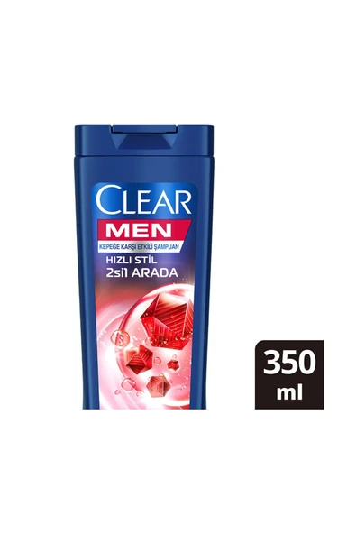Clear Men Hızlı Stil 2Si1 Arada Kepeğe Karşı Etkili Şampuan 350 Ml ürün görseli 1