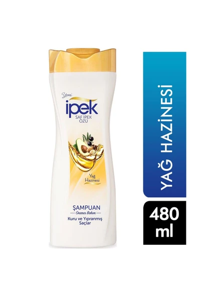 İpek İpek Şampuan 480ml. Kuru Ve Yıpranmış Saçlar ürün görseli 1