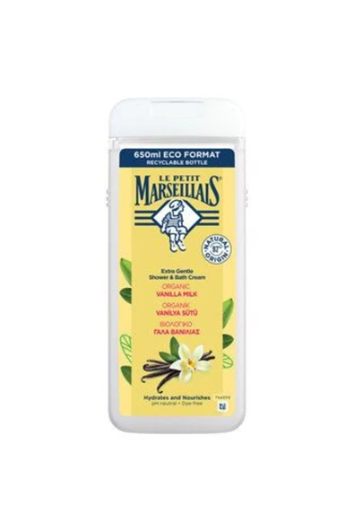 Le Petit Marseillais 3 Adet Duş Jeli Vanilya Sütü 650 Ml ürün görseli 1