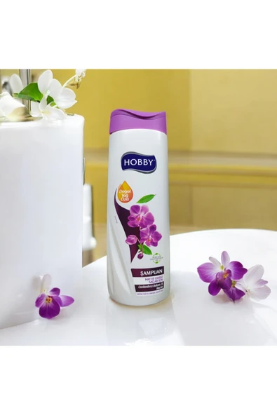 Hobby DEFNE YAĞI & ORKİDE ÇİÇEĞİ ÖZÜ ŞAMPUAN MAT VE CANSIZ SAÇALR İÇİN ürün görseli 1