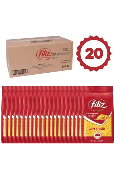 FİLİZ Filiz Arpa Şehriye 500gr 1 koli x 20 adet ürün görseli 1