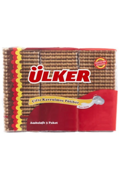 Ülker Pötibör Bisküvi Çifte Kavrulmuş 450 G 6 * Adet ürün görseli 1