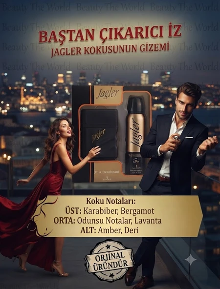 Jagler Men EDT 50 ml & Deodorant 150 ml Erkek Hediye Seti (Özel Seri) ürün görseli 1