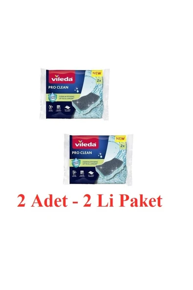 Vileda Pro Clean Absorbent 2li Sünger - 2 Paket ürün görseli 1