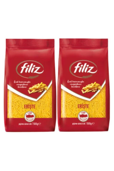 FİLİZ Erişte Makarna 500 Gr. X 2 Paket Özel Harman ürün görseli 1
