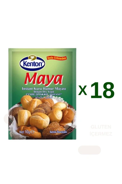 Kenton İnstant Kuru Hamur Maya (Gluten İçermez) 18x10 g ürün görseli 1