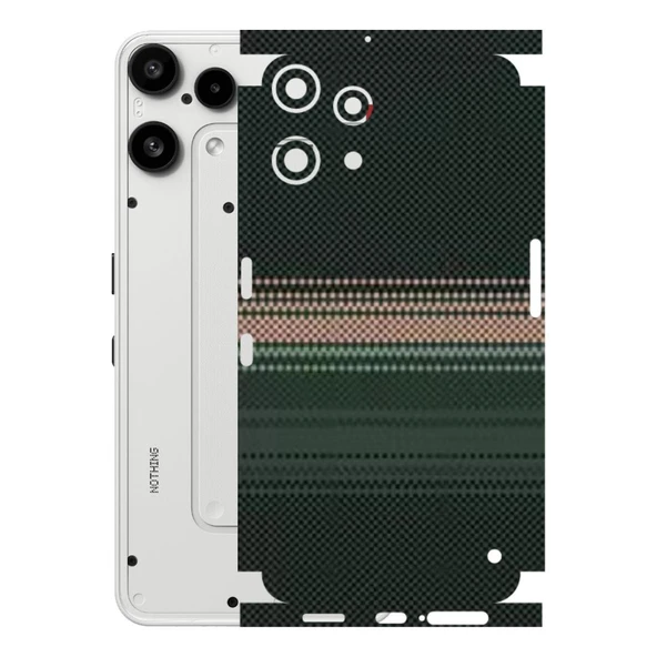 Kapps Nothing Phone 3a Lite ile Uyumlu Rainbow Serisi Premium Kaplama 360  Yeşil-Sarı ürün görseli 1