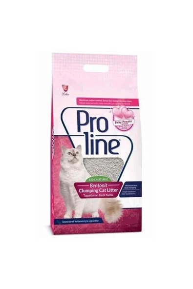 Proline Proline Bebek Pudralı Bentonit Kedi Kumu 5 Lt ürün görseli 1