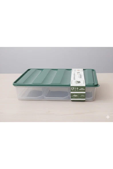 LEVA HAUSE ÇOK AMAÇLI SAKLAMA KABI 6 AD 350 ML 1 AD 3,5 LT YEŞİL ÇOK AMAÇLI SET ürün görseli 1