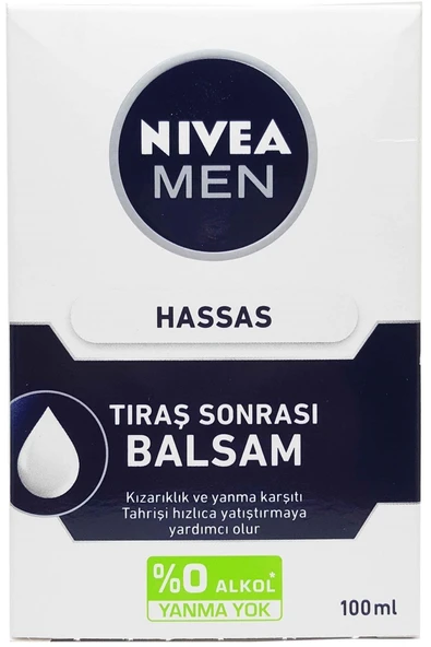 NIVEA Marka: Erkek Tıraş Sonrası Balsam 100 Ml Hassas 4005808813063 Kategori: Yüz Kremi ürün görseli 1
