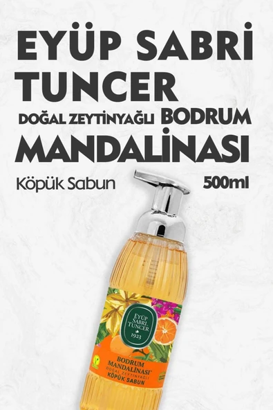 Eyüp Sabri Tuncer Zeytinyağlı Bodrum Mandalinası Köpük Sabun 500 ML ürün görseli 1