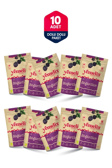 Yemelix Freeze Dried 10'lu Dolu Dolu Paket Böğürtlen Kuru Meyve Cipsi - Dondurularak Kurutulmuş Böğürtlen 15 ürün görseli 1