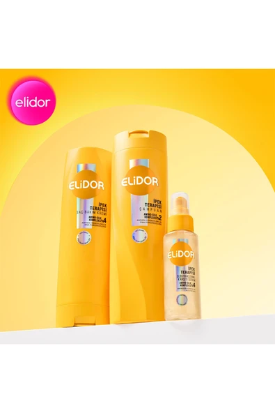Elidor Şampuan İpek Terapisi 400 ml x3 - Resim 7