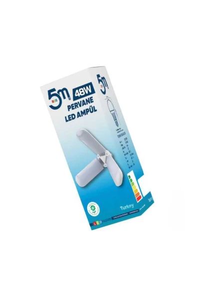 5M LED 48W Pervane Led Ampul E27 ürün görseli 1
