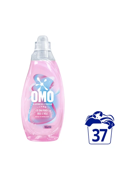 Omo Express Fresh Sensitive Beyaz ve Renkliler Sıvı Çamaşır Deterjanı 1480ml x1 ürün görseli 1