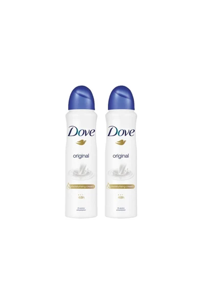 Dove Sprey Deodorant Original Kadın 150 ML x 2 ürün görseli 1