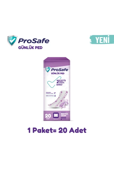 PROSAFE GÜNLÜK PED EXTRA UZUN 20'Lİ ürün görseli 1