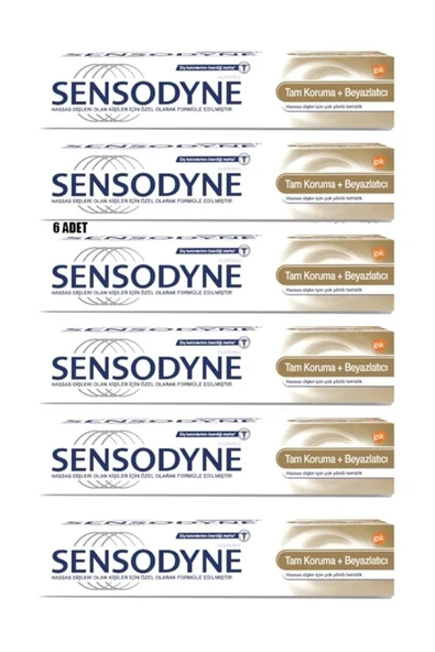 Sensodyne Total Care White. 50 Ml Diş Macunu Tam Koruma Beyazlatıcı 1+1 X3 Adet ürün görseli 1