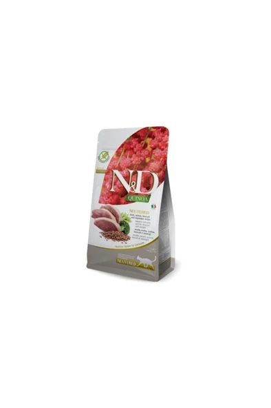 N&D Quinoa Ördek Ve Brokolili Kısırlastırılmıs Yetişkin Kedi Maması 1500 G ürün görseli 1