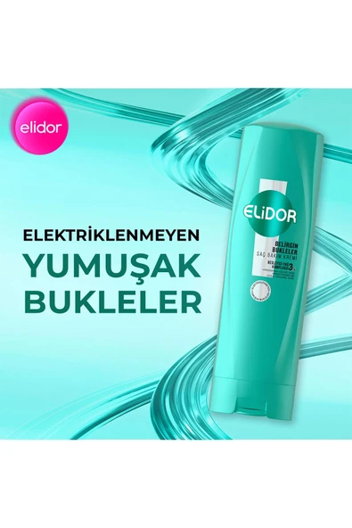 Elidor Şampuan Belirgin Bukleler 400 ml x3 - Resim 3