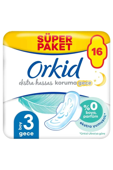 Orkid Ekstra Hassas Dörtlü Paket Uzun Ekstra 16 Adet ürün görseli 1