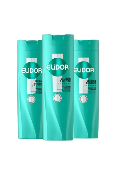 Elidor Şampuan Belirgin Bukleler 400 ml x3 - Resim 2