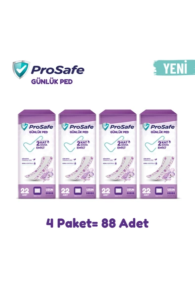 PROSAFE GÜNLÜK PED UZUN 22'Lİ x4 ürün görseli 1