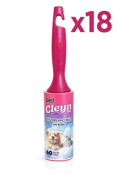 Cleyn Ped Tüy Toplayıcı Rulo 60 Yaprak x18 ADET ürün görseli 1