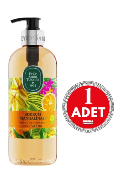 Eyüp Sabri Tuncer Bodrum Mandalinası Doğal Zeytinyağlı Sıvı Sabun 500 Ml 1 Adet ürün görseli 1