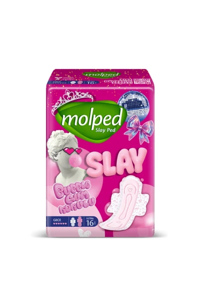 Molped Süper Ekonomik Paket Slay Ped Gece 16'lı ürün görseli 1