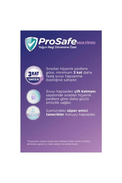 PROSAFE Multiped Yoğun Regl Dönemine Özel Medium 10 lu - Resim 2