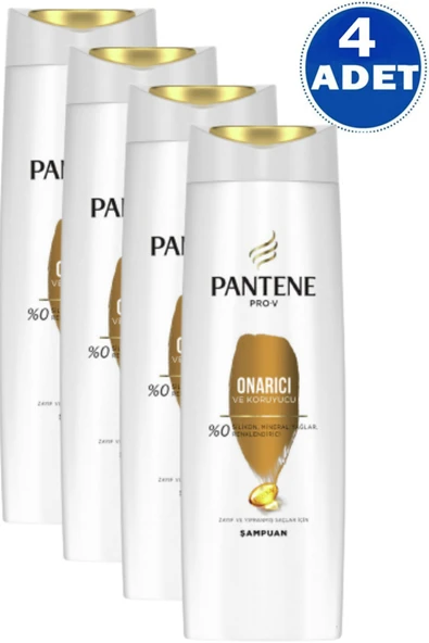 Pantene Şampuan Onarıcı Ve Koruyucu Bakım 400 Ml 4 Adet ürün görseli 1