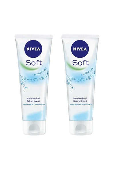 NIVEA Soft 75 Ml Çanta Boy X2 Adet Nemlendirici ürün görseli 1