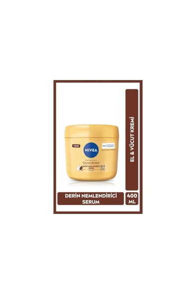 NIVEA Cocoa Butter El Ve Vücut Bakım Kremi 400ml ürün görseli 1
