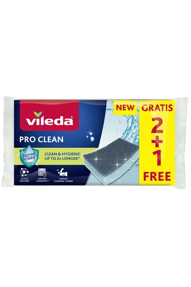 Vileda PRO CLEAN SÜNGER FREE 2+1 DÜZ ürün görseli 1