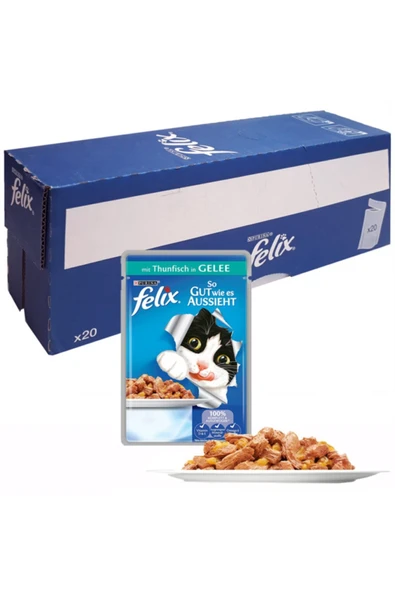 FELIX Ton Balıklı Yetişkin Kedi Pouch 85gr 20li ürün görseli 1
