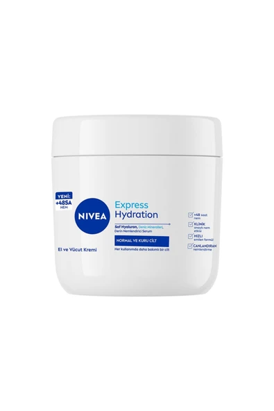 NIVEA Express Hydration Nemlendirici El ve Vücut Bakım Kremi 400 Ml 2 ADET ürün görseli 1