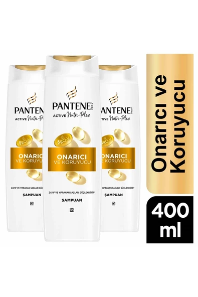Pantene Onarıcı ve Koruyucu Şampuan 400ml x3 Adet ürün görseli 1