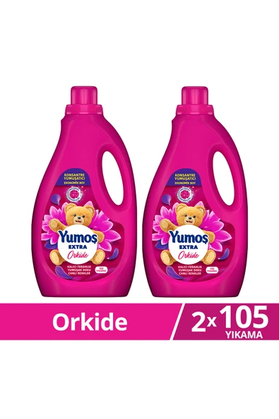 Yumoş Extra Konsantre Çamaşır Yumuşatıcısı Orkide 105 Yıkama 2520ml x2 ürün görseli 1